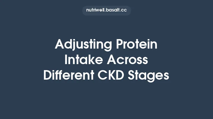 Adjusting Protein Intake Across Different CKD Stages Thumbnail