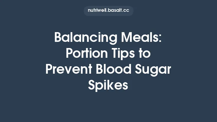 Balancing Meals: Portion Tips to Prevent Blood Sugar Spikes Thumbnail