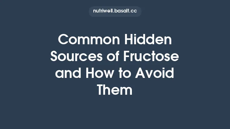 Common Hidden Sources of Fructose and How to Avoid Them Thumbnail