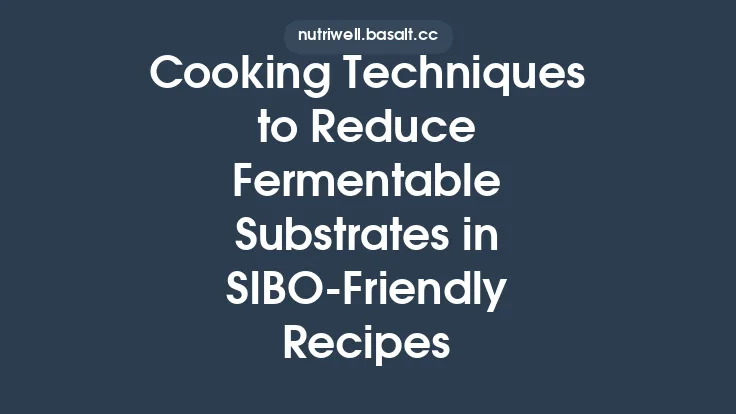 Cooking Techniques to Reduce Fermentable Substrates in SIBO‑Friendly Recipes Thumbnail