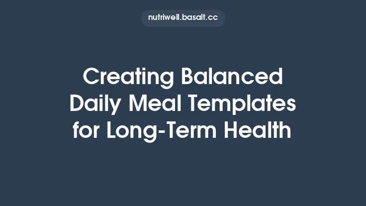 Creating Balanced Daily Meal Templates for Long‑Term Health Thumbnail