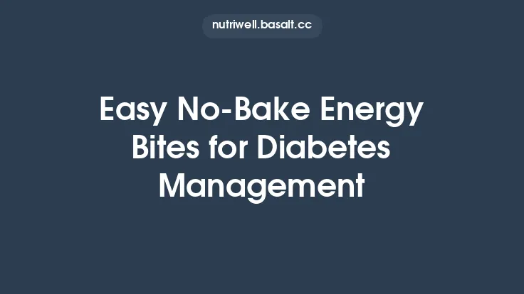 Easy No‑Bake Energy Bites for Diabetes Management Thumbnail
