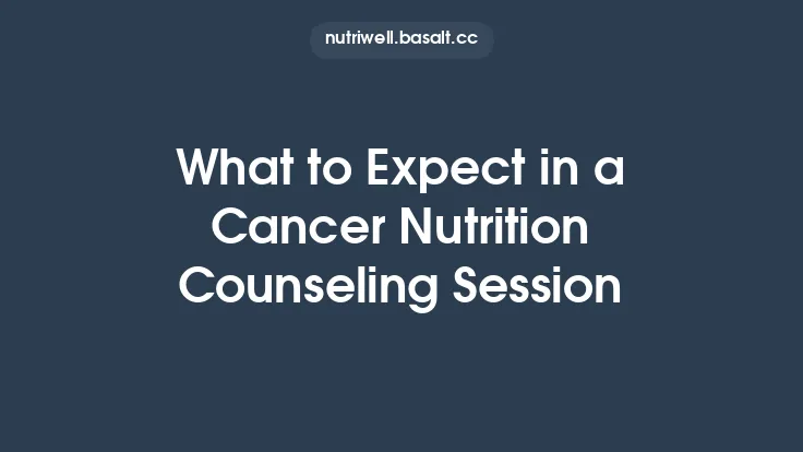 What to Expect in a Cancer Nutrition Counseling Session Thumbnail