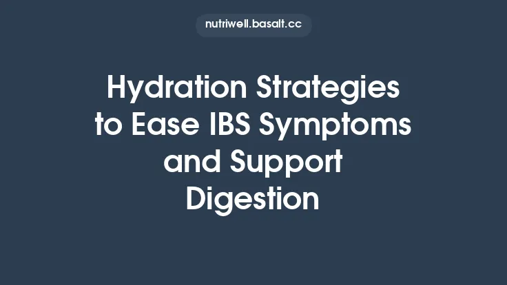 Hydration Strategies to Ease IBS Symptoms and Support Digestion Thumbnail