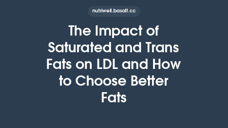 The Impact of Saturated and Trans Fats on LDL and How to Choose Better Fats Thumbnail