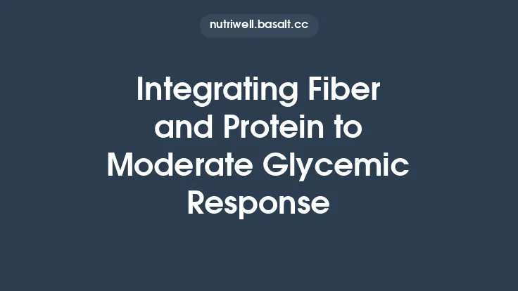 Integrating Fiber and Protein to Moderate Glycemic Response Thumbnail