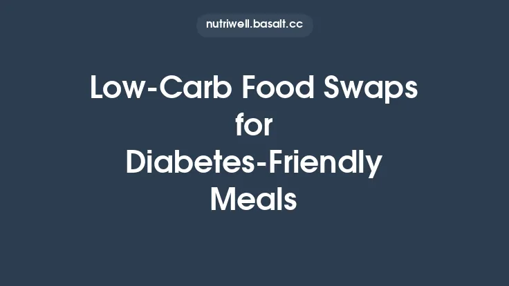 Low‑Carb Food Swaps for Diabetes‑Friendly Meals Thumbnail