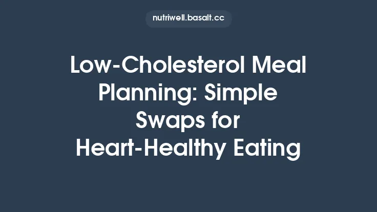 Low‑Cholesterol Meal Planning: Simple Swaps for Heart‑Healthy Eating Thumbnail