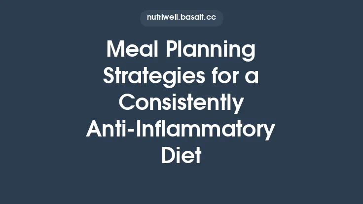 Meal Planning Strategies for a Consistently Anti‑Inflammatory Diet Thumbnail