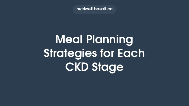 Meal Planning Strategies for Each CKD Stage Thumbnail