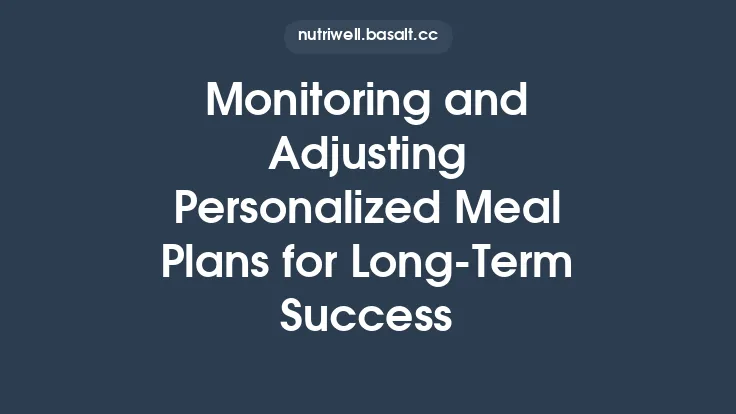 Monitoring and Adjusting Personalized Meal Plans for Long‑Term Success Thumbnail