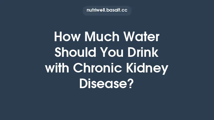 How Much Water Should You Drink with Chronic Kidney Disease? Thumbnail