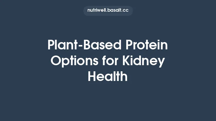 Plant‑Based Protein Options for Kidney Health Thumbnail