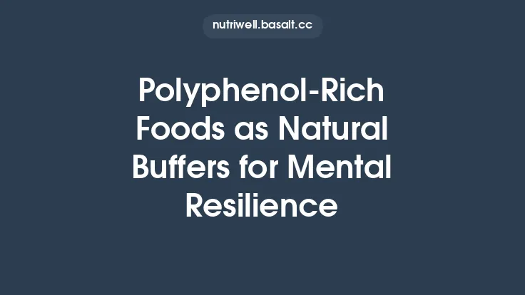 Polyphenol‑Rich Foods as Natural Buffers for Mental Resilience Thumbnail