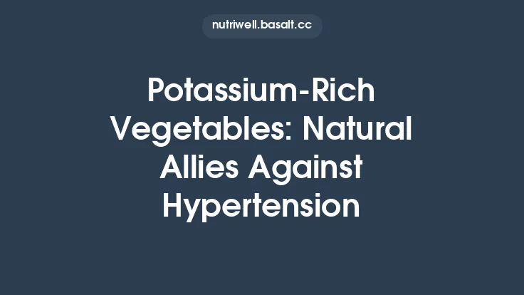 Potassium‑Rich Vegetables: Natural Allies Against Hypertension Thumbnail