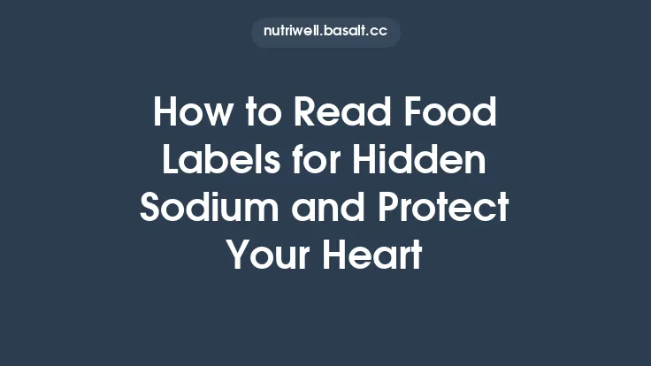 How to Read Food Labels for Hidden Sodium and Protect Your Heart Thumbnail