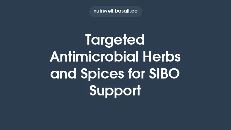 Targeted Antimicrobial Herbs and Spices for SIBO Support Thumbnail