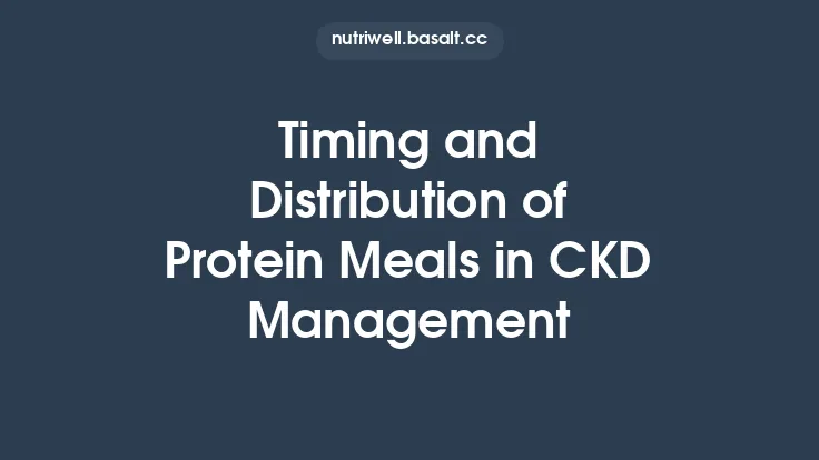 Timing and Distribution of Protein Meals in CKD Management Thumbnail