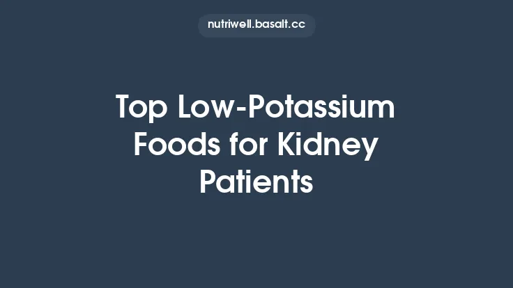 Top Low‑Potassium Foods for Kidney Patients Thumbnail